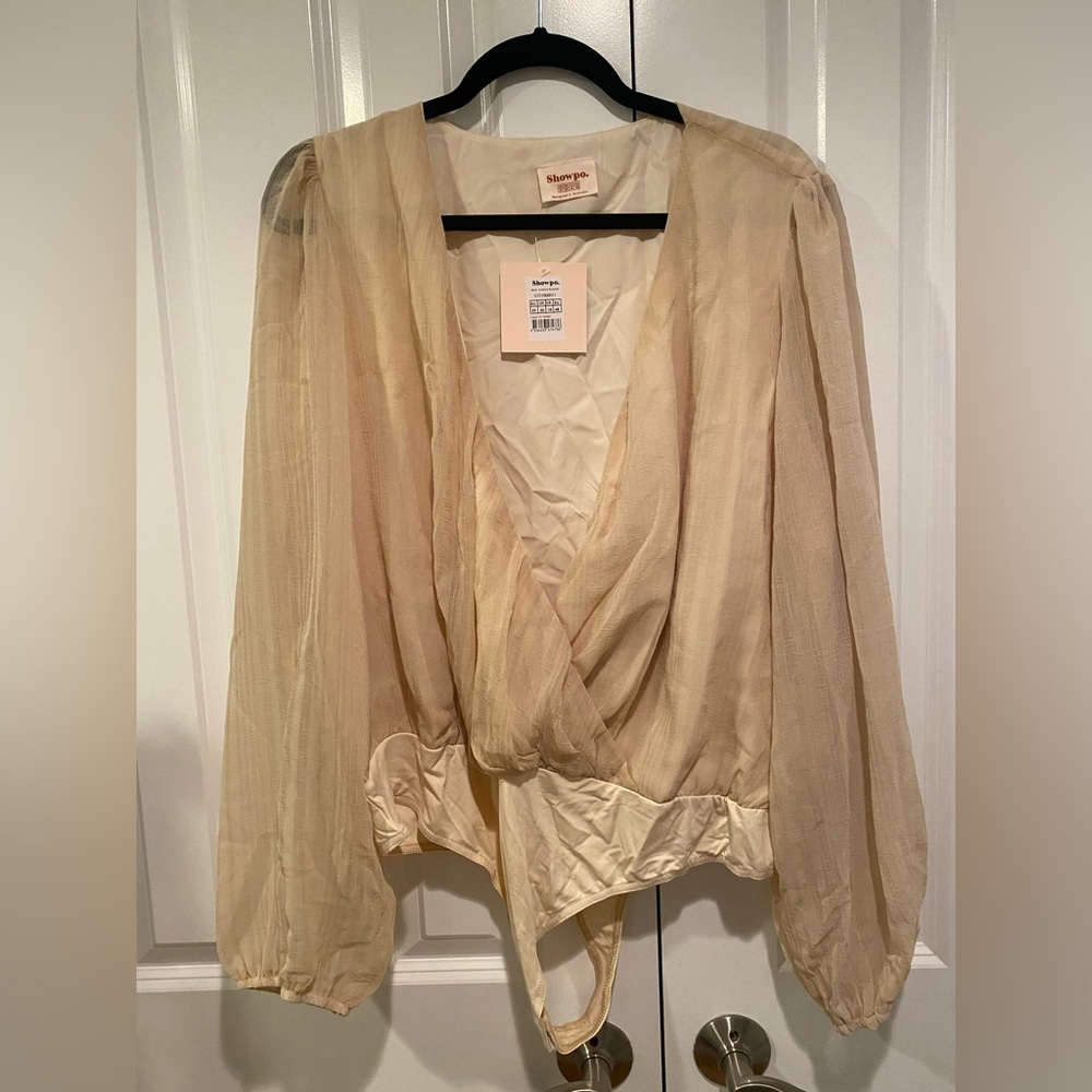 Showpo. Bodysuit!! NEW WITH TAGS, SIZE 16US, Never Worn
